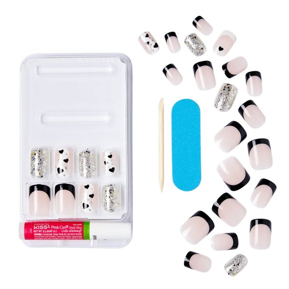 KISS Voguish Fantasy Nails Short Length - Love Is Blind - Picture 5 of 8